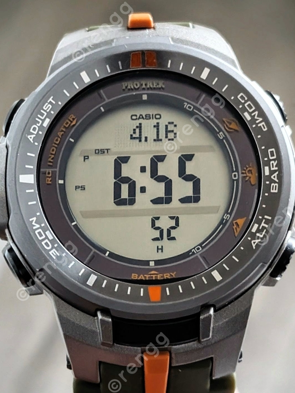 Rare Casio Pro Trek Digital Outdoor Watch Triple Sensor Solar Powered Waveceptor